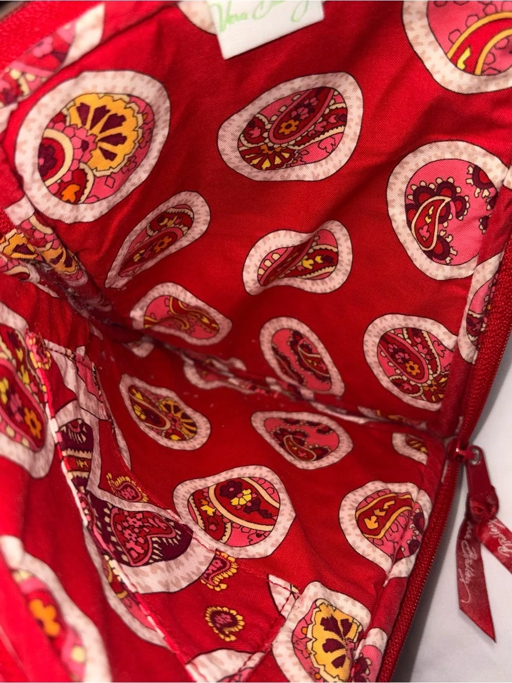 Vera Bradley Quilted eReader Tablet Case Sleeve Rosy Posie Pattern Zip Pouch